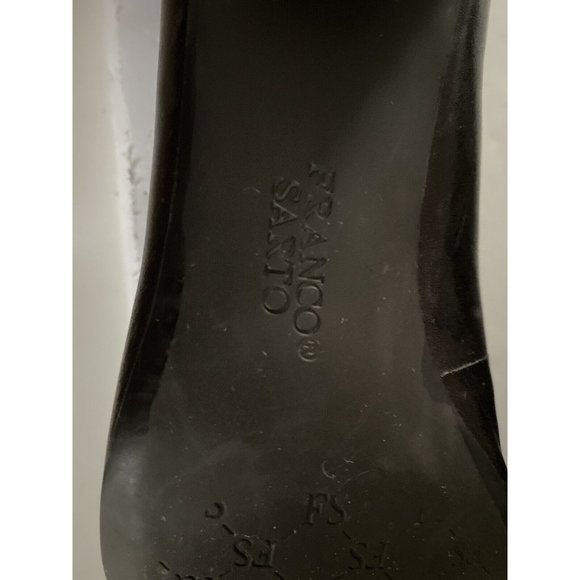 Franco Sarto Fever Dark Brown with Croc Print‎ Leather Pump Heels Women's 8M - Picture 12 of 12